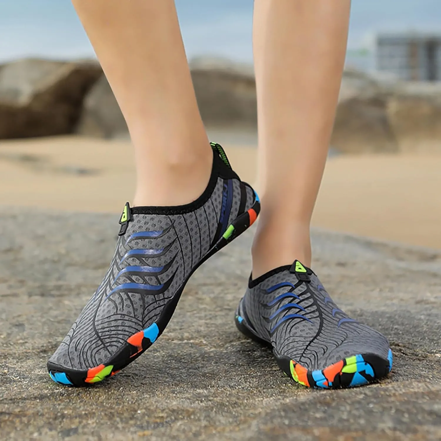 Barefoot Swim Shoes Men Women Quick Dry Aqua Water Shoes Beach Pool Surf Hiking Kayaking Diving Yoga Outdoor Sport Lightweight Design