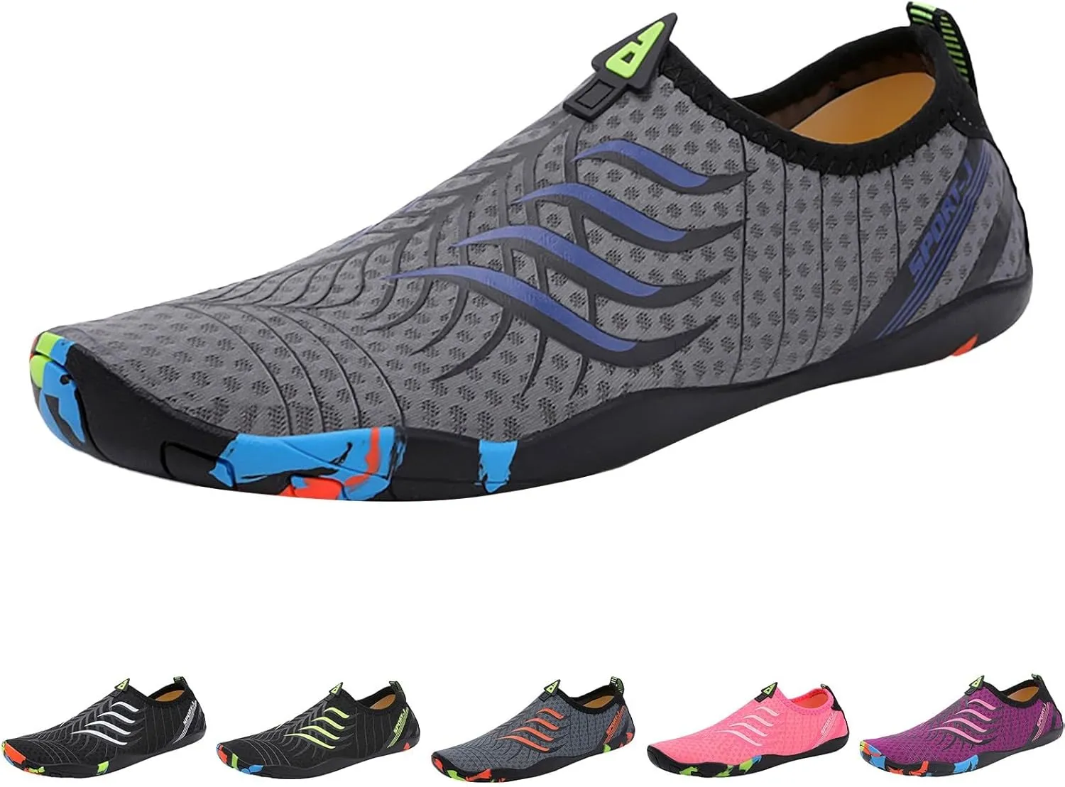 Barefoot Swim Shoes Men Women Quick Dry Aqua Water Shoes Beach Pool Surf Hiking Kayaking Diving Yoga Outdoor Sport Lightweight Design