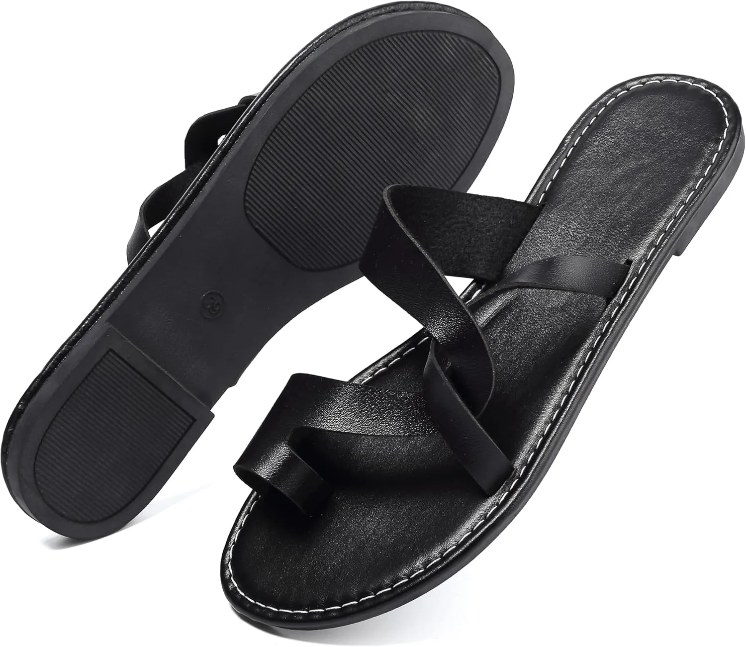 Bohemian Dress Sandals Womens Casual Flats Sandals Comfortable Ankle Strap Summer Boho Thong Sandals