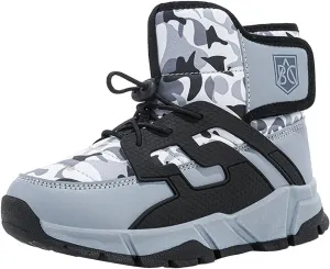 Boys Girls Snow Boots Waterproof Non Slip Outdoor Winter Shoes for Toddler Kids Wide Toe Box Warm Boots