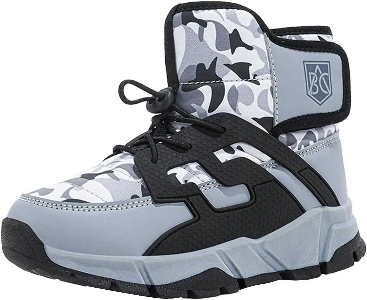Boys Girls Snow Boots Waterproof Non Slip Outdoor Winter Shoes for Toddler Kids Wide Toe Box Warm Boots