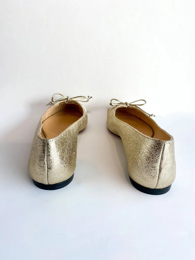 Christian Louboutin Embossed Leather Ballet Flats