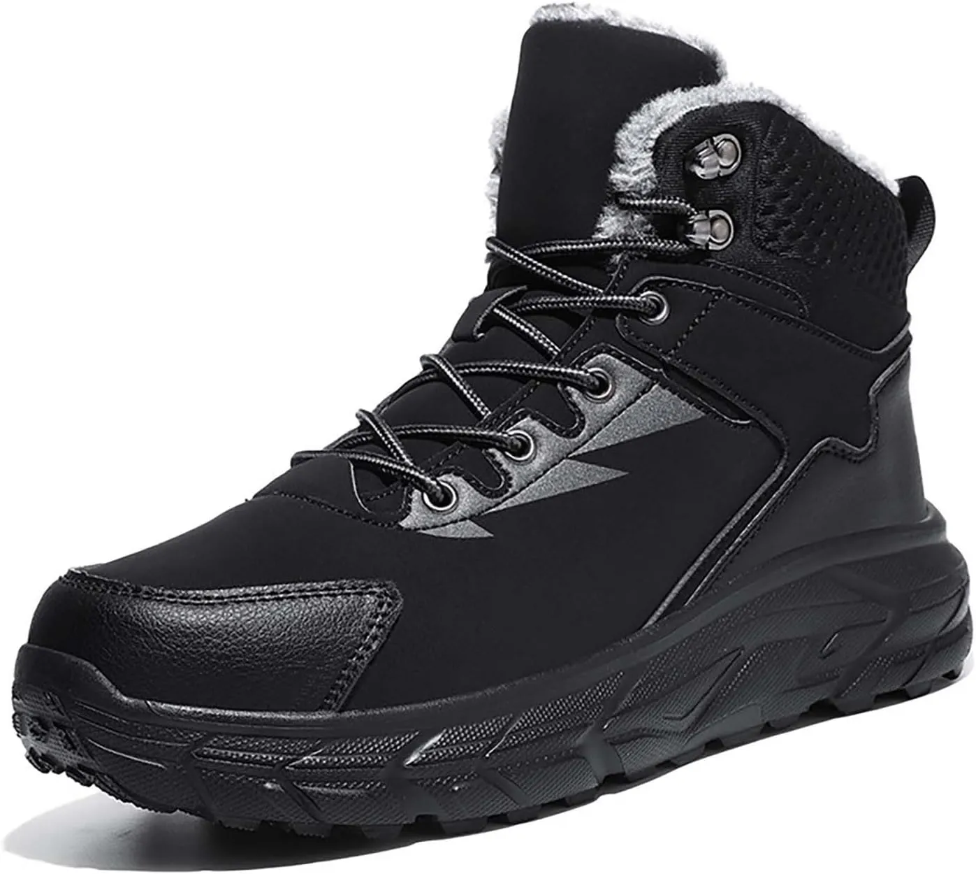 Composite Work Shoes Wear And Anti Slip Snow Boots Five Finger Cotton Shoes Outdoor Sports Men's Snow Boots Slip on Wide