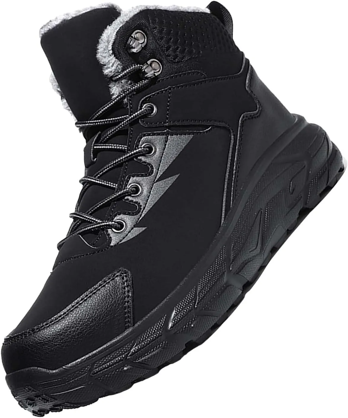 Composite Work Shoes Wear And Anti Slip Snow Boots Five Finger Cotton Shoes Outdoor Sports Men's Snow Boots Slip on Wide