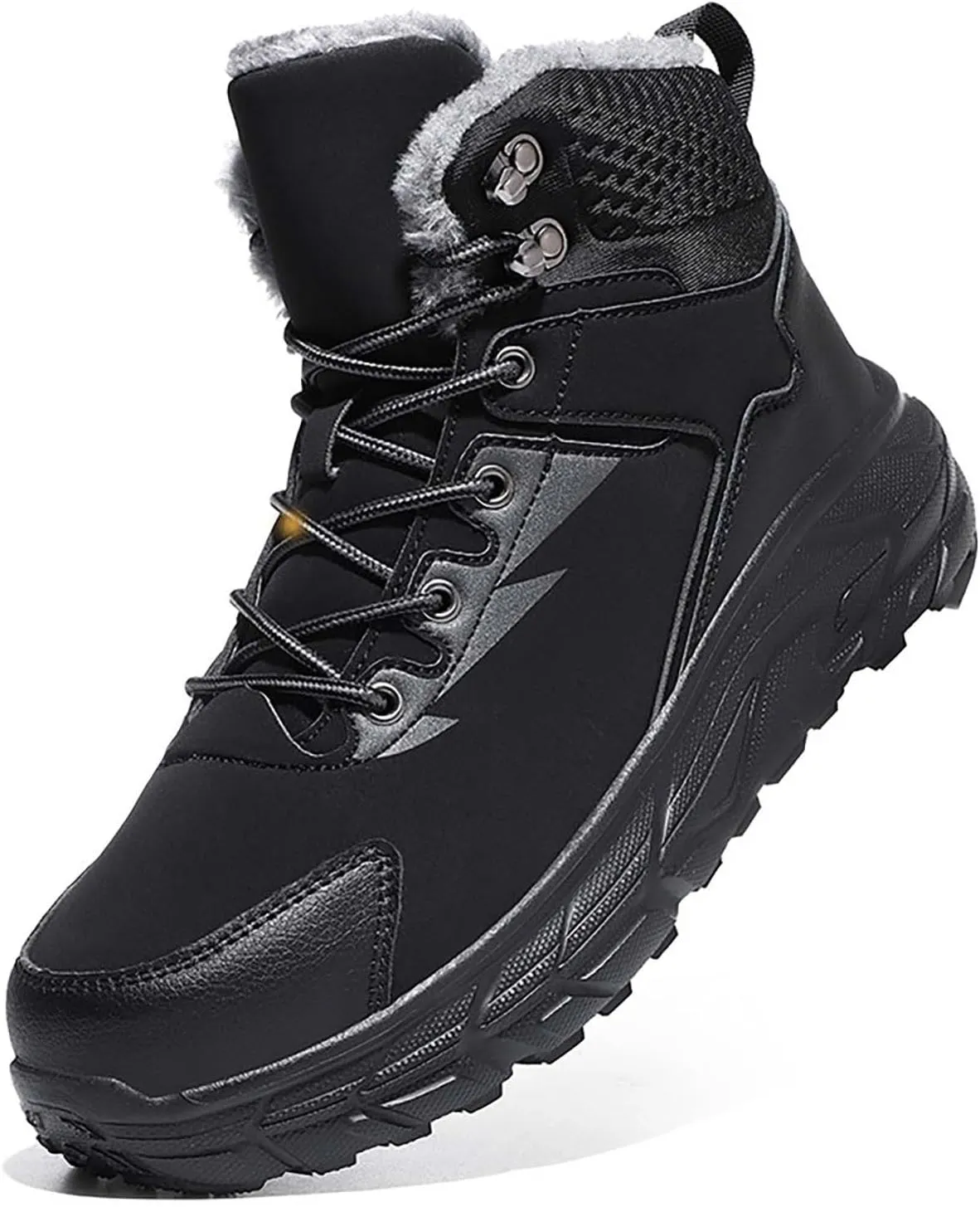 Composite Work Shoes Wear And Anti Slip Snow Boots Five Finger Cotton Shoes Outdoor Sports Men's Snow Boots Slip on Wide