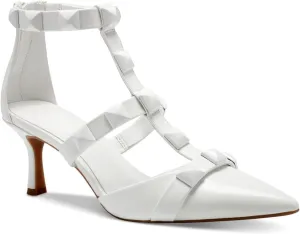 Cufflinks Inc. INC Womens Gilana Ankle Strap Pointed Toe Pumps White 6.5 Medium (B,M)