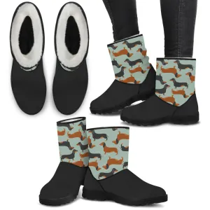 Dachshund Faux Fur Boots