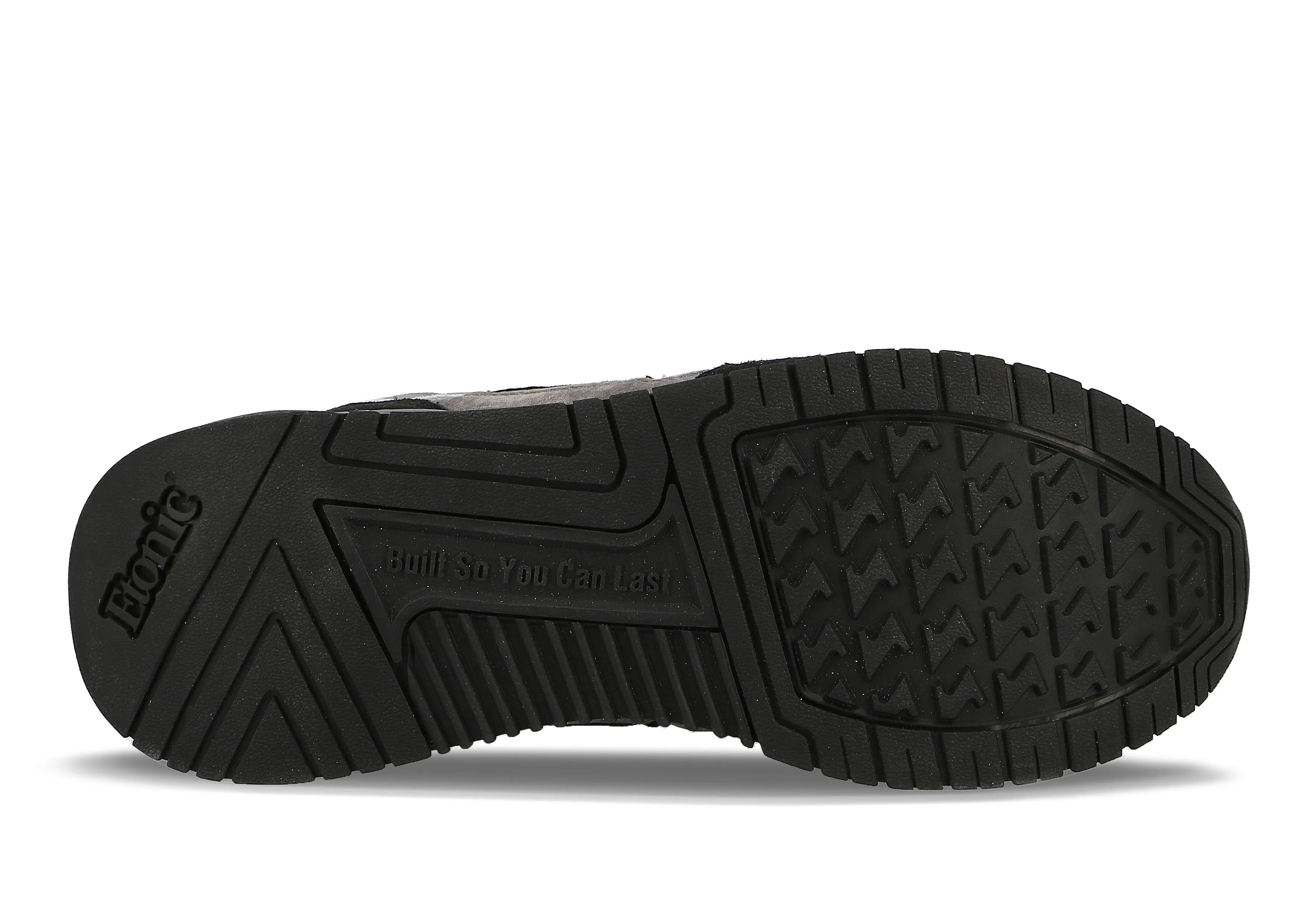 Etonic Stable Base sneakers in pine green mesh fabric and suede with multi-layer light grey leather inserts