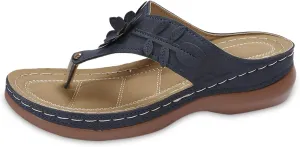 Flip Flops for Women Dressy Slip on Wedge Sandals Summer Beach Slippers Casual Comfortable Walking Shoes