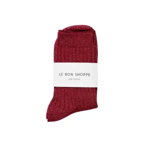 Her Socks (Carmine Glitter)