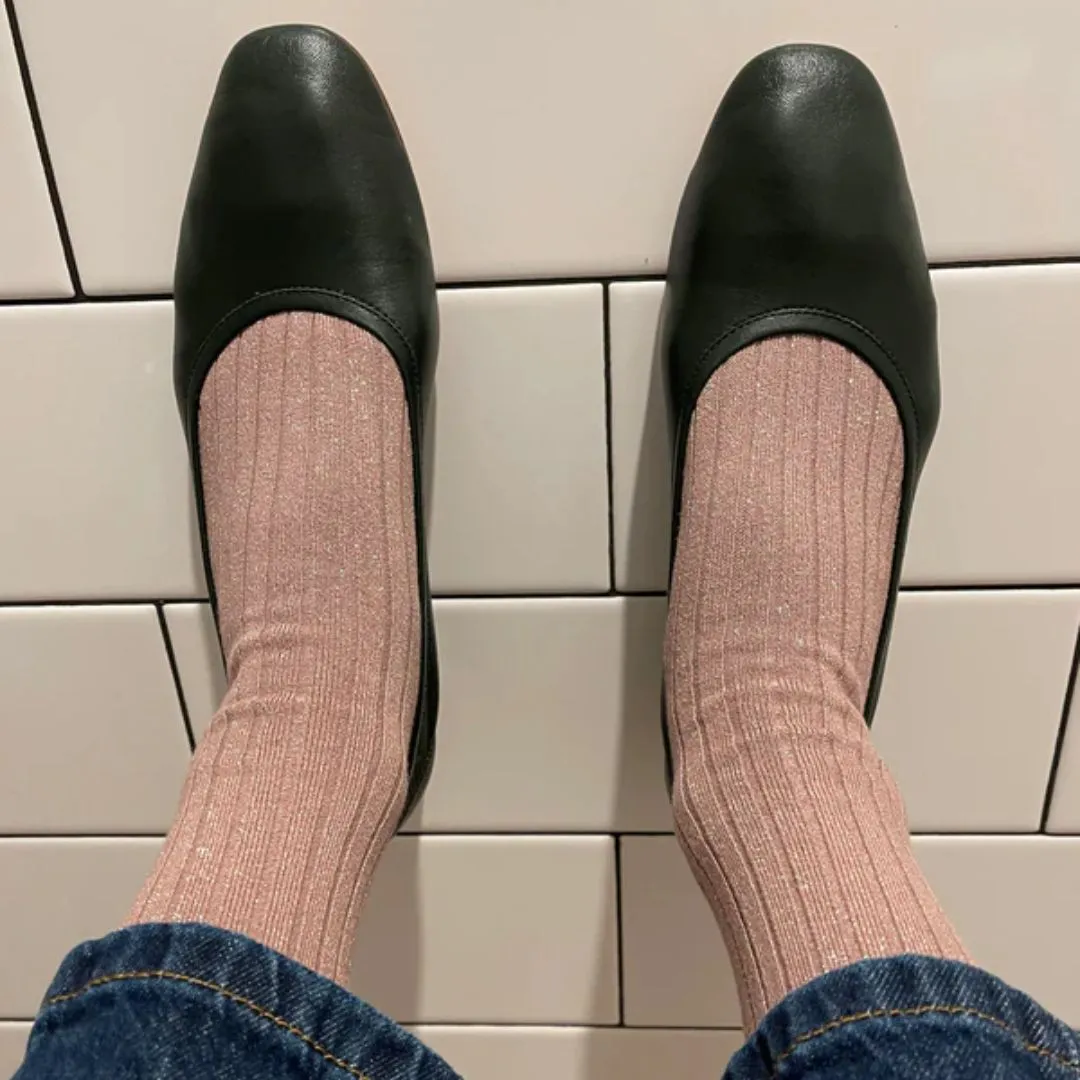 Her Socks (Rose Glitter)