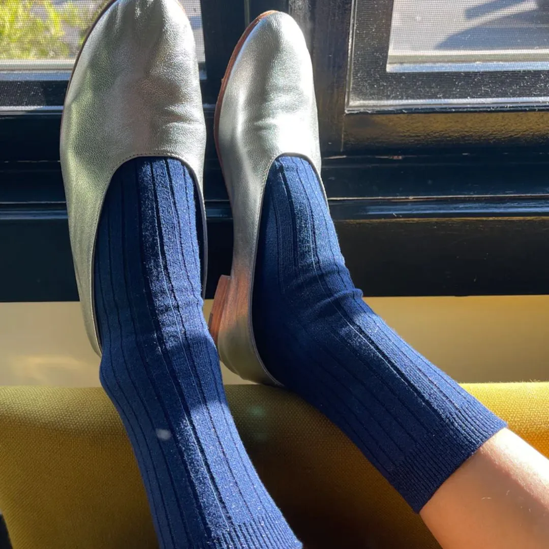 Her Socks (Sapphire Glitter)