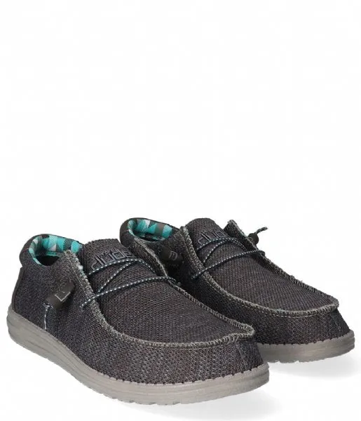 Hey Dude Wally Sox Charcoal 40019