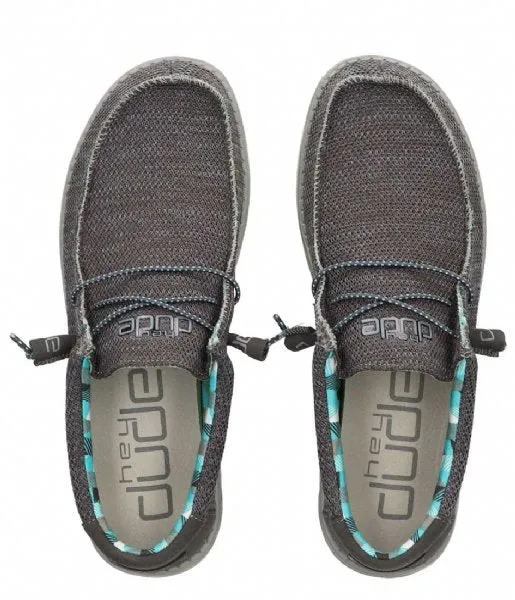Hey Dude Wally Sox Charcoal 40019