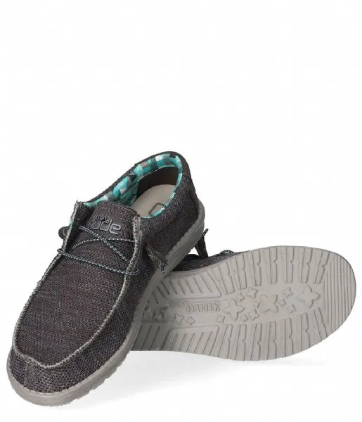 Hey Dude Wally Sox Charcoal 40019