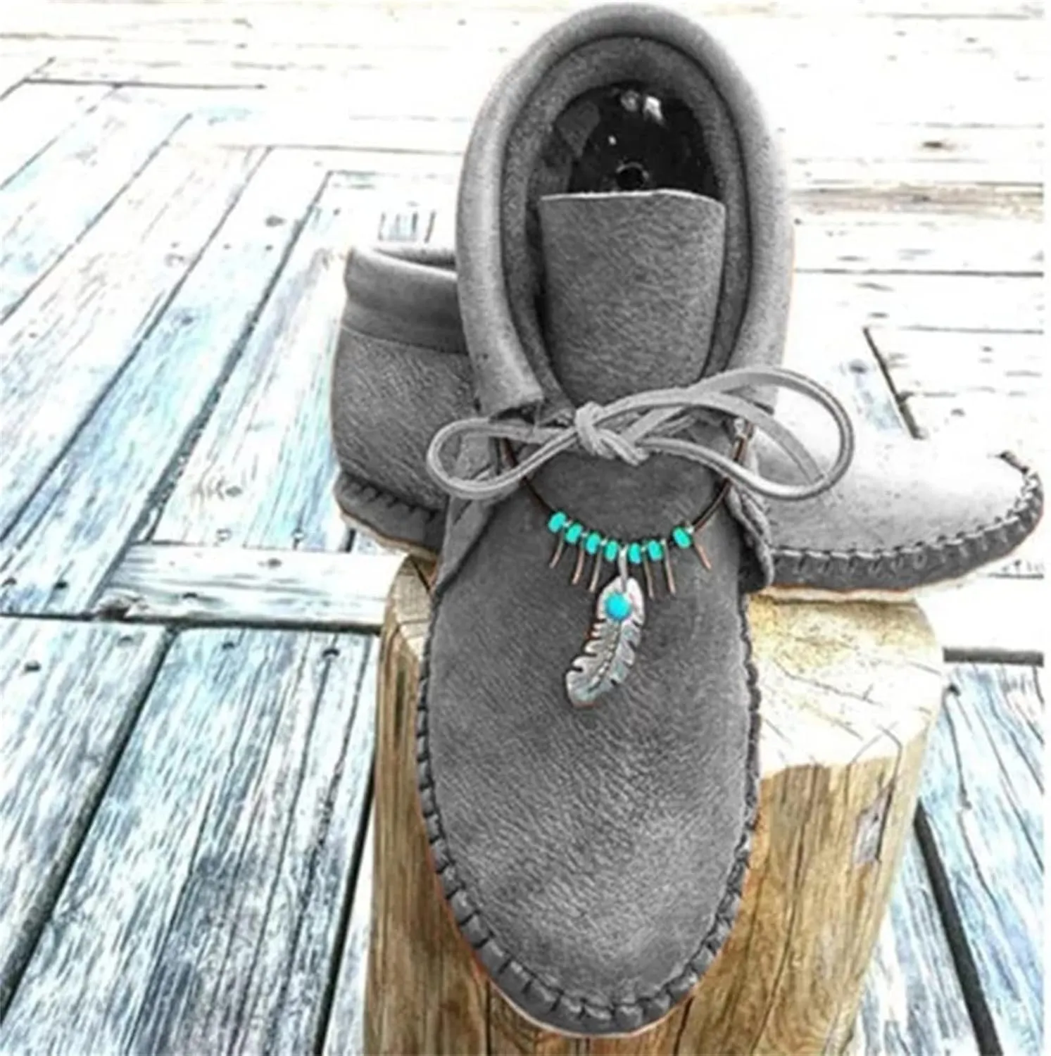 Lausiuoe Boots For Women Ankle Booties Flat Short Boots Side Zipper Shoes Western Casual Dressy Fashion Boot Pull-On