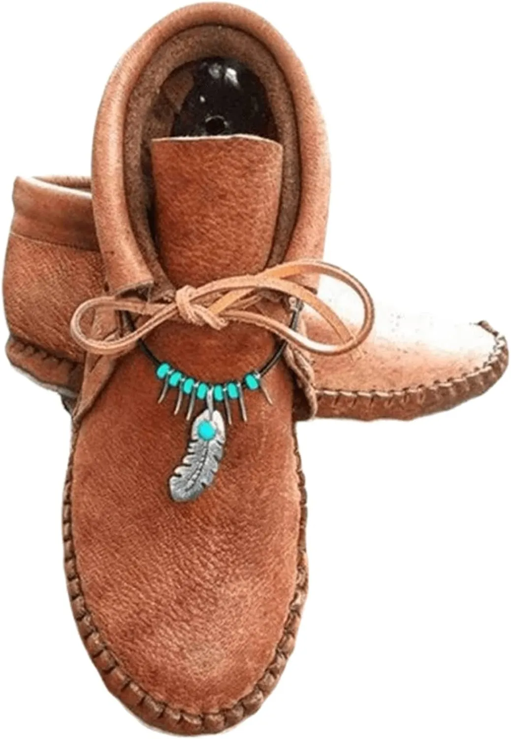 Lausiuoe Boots For Women Ankle Booties Wide Width Fashion Western Short Boots Side Zipper Casual Dressy Flat Shoes