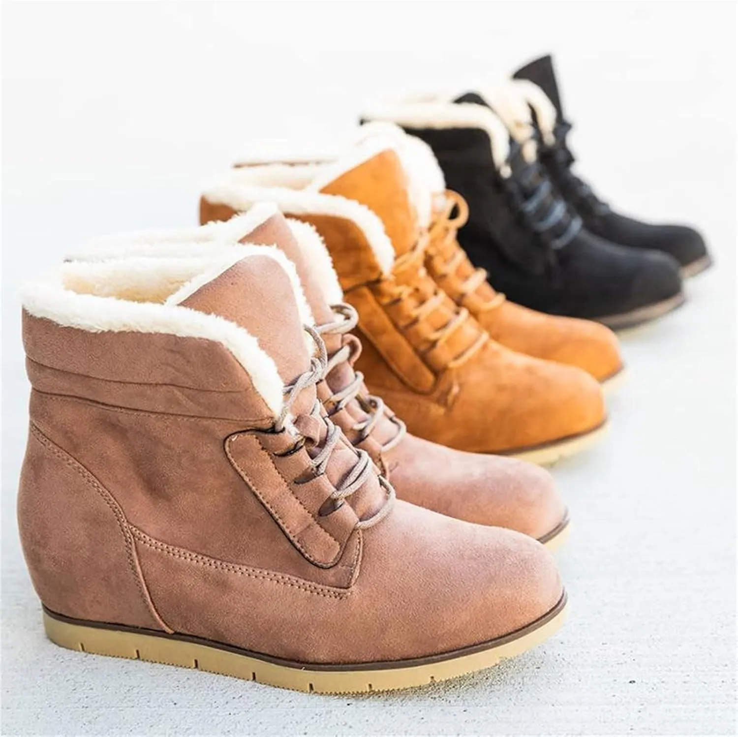 Lausiuoe Womens Boots Ankle Low Heel Pump Ankle Boots Chunky Block Slip on Cutout Closed Toe Stacked Heel Booties Shoes