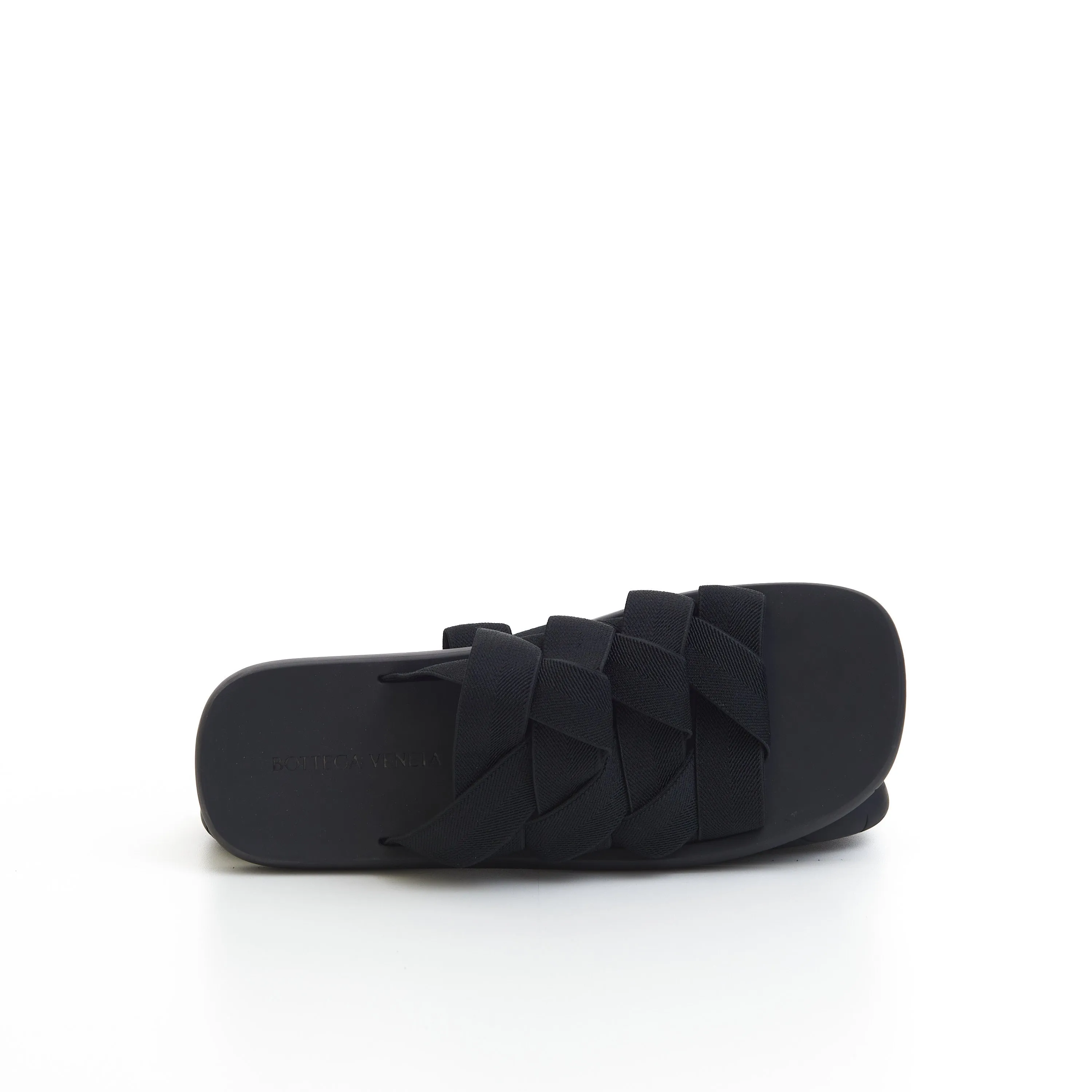 Men's Plat Mule Slide Sandals In Black