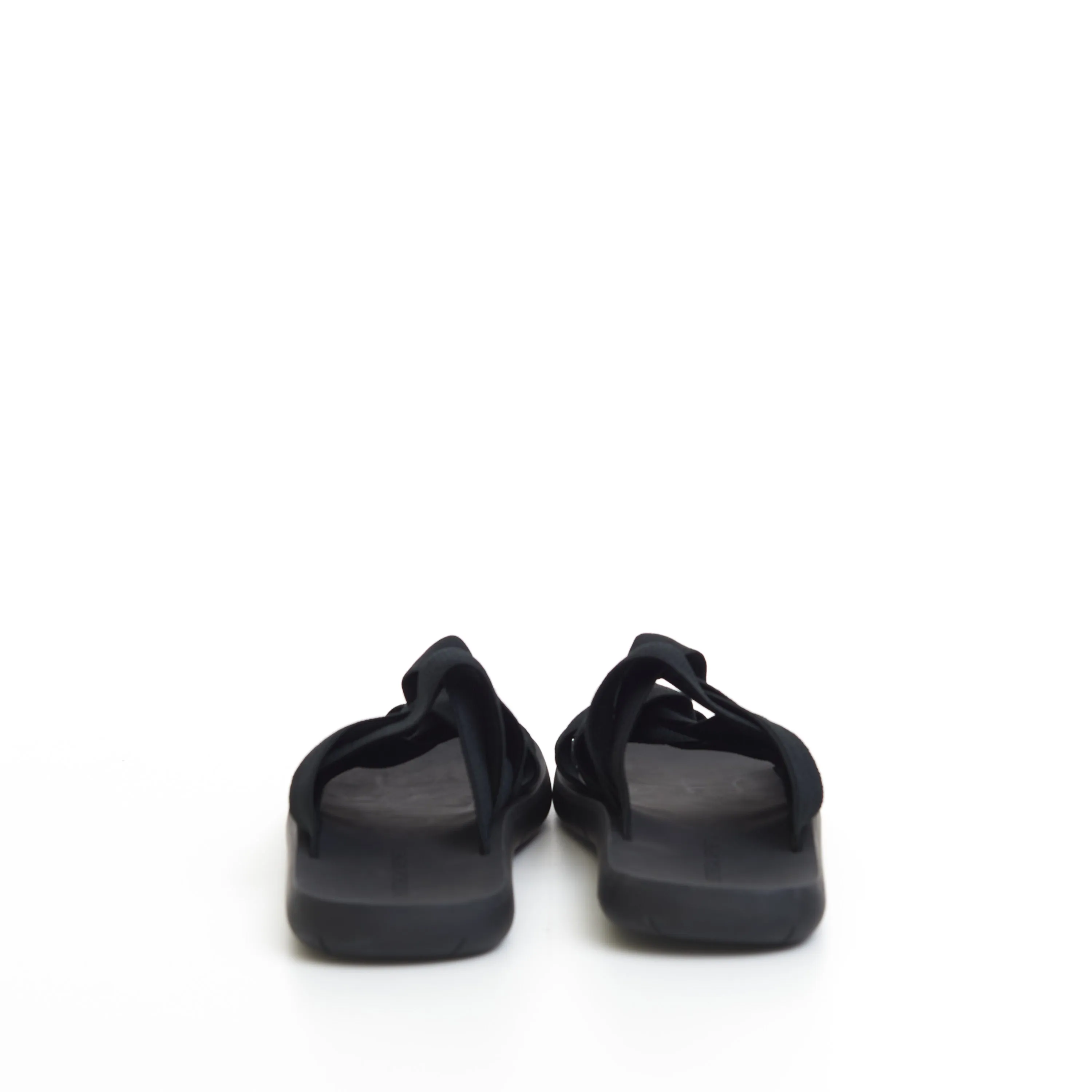 Men's Plat Mule Slide Sandals In Black