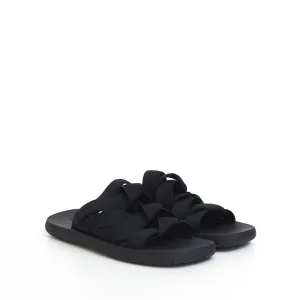 Men's Plat Mule Slide Sandals In Black
