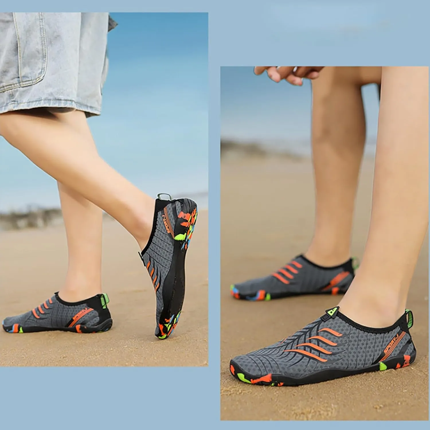 Mens Womens Aqua Shoes Quick Dry Water Swim Beach Pool Surf Hiking Kayaking Diving Yoga Barefoot Outdoor Sports Breathable