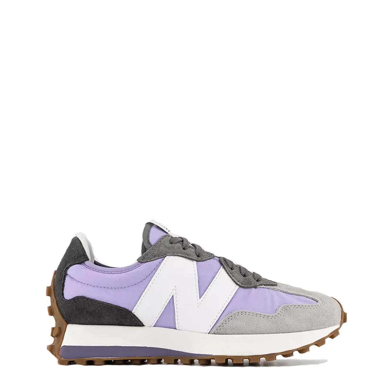 New Balance Womens 327 Trainers Cyber Lilac / White