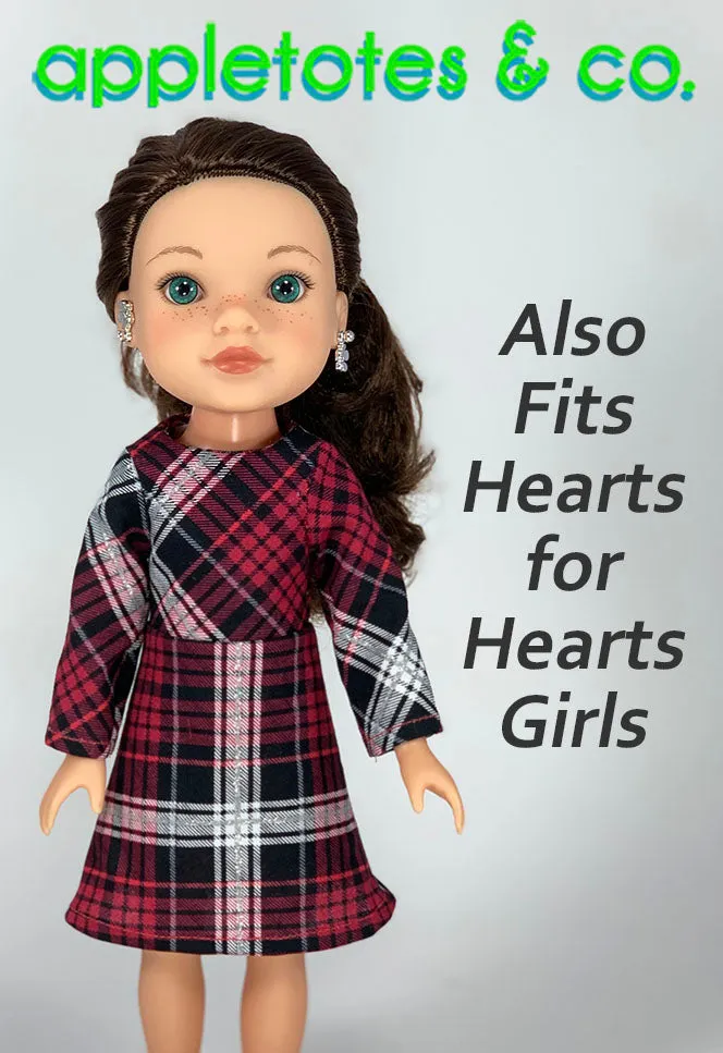 Noelle Dress Sewing Pattern for 14" Dolls