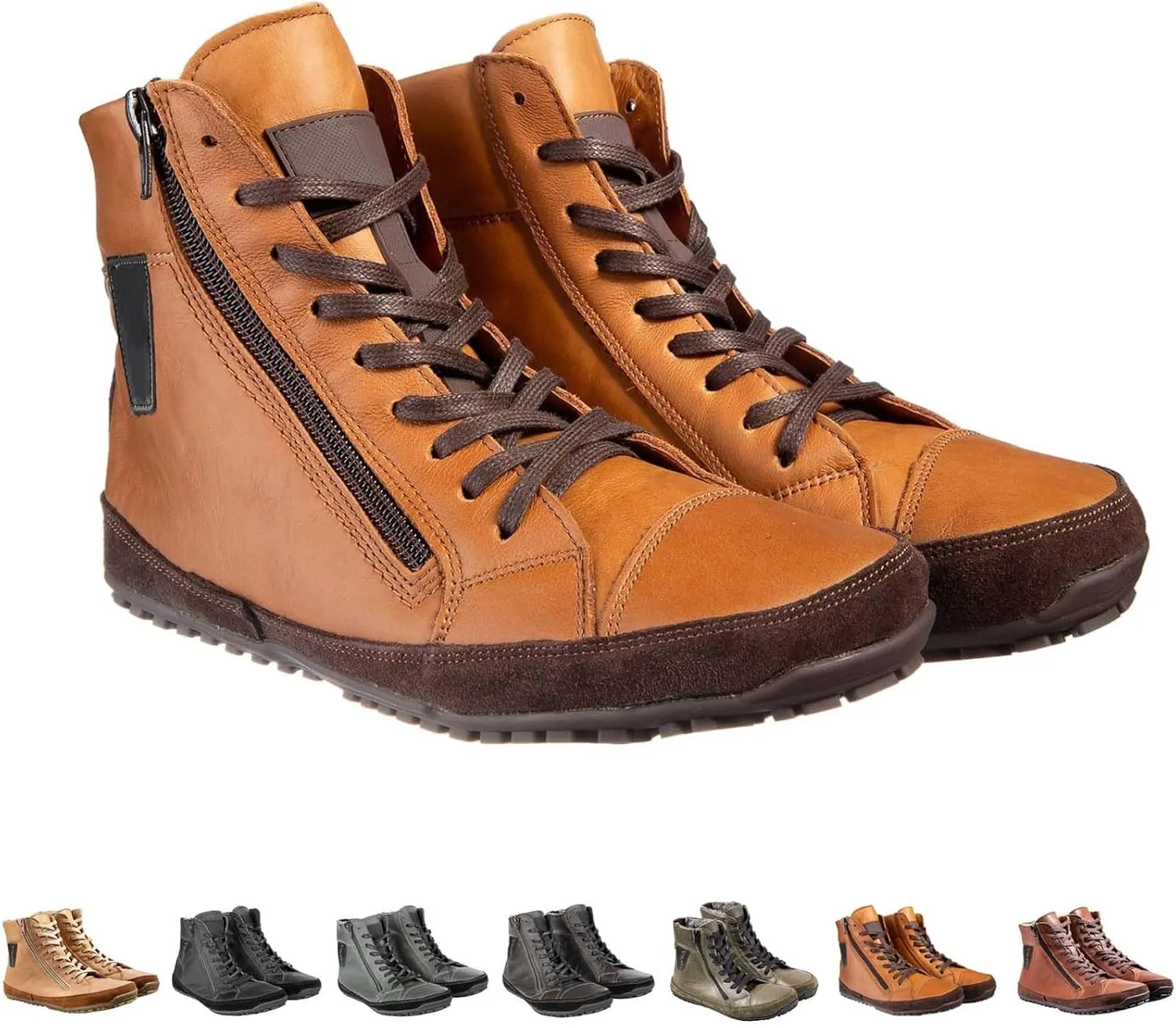 Non-Slip aterproof Fu Lined Barefoot Shoe Lac Up Snow Shoes for Men Winter Padded Warm Cold Weather Sneaker