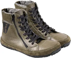 Non-Slip aterproof Fu Lined Barefoot Shoe Lac Up Snow Shoes for Men Winter Padded Warm Cold Weather Sneaker