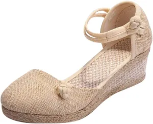 Platform Sandals Summer Low Wedges Womens Comfortable Open Toe Sandal Walking Sandals Women Comfort Arch Support