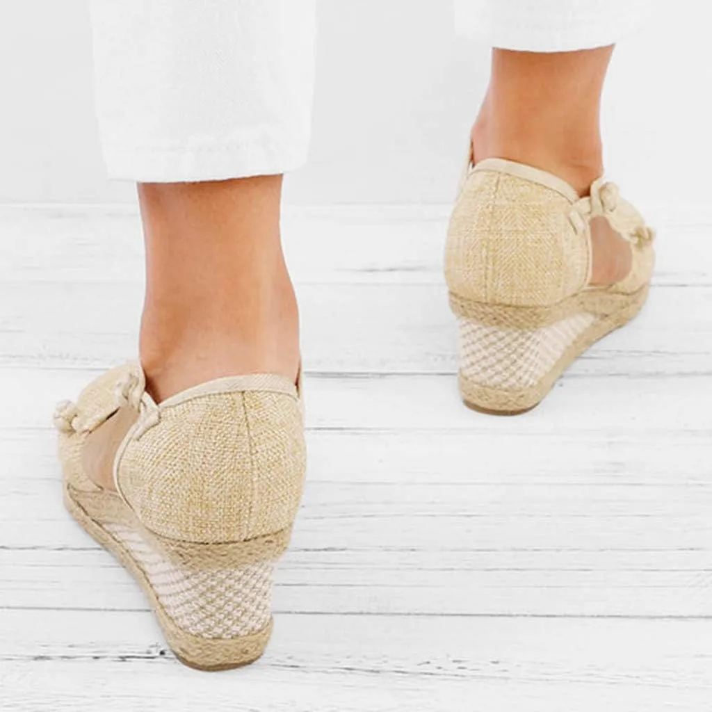 Platform Sandals Summer Low Wedges Womens Comfortable Open Toe Sandal Walking Sandals Women Comfort Arch Support