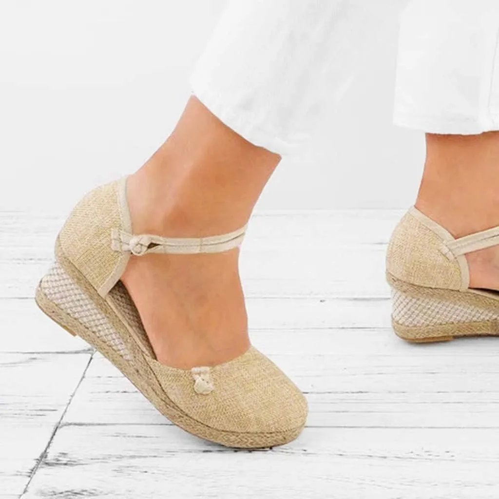 Platform Sandals Summer Low Wedges Womens Comfortable Open Toe Sandal Walking Sandals Women Comfort Arch Support