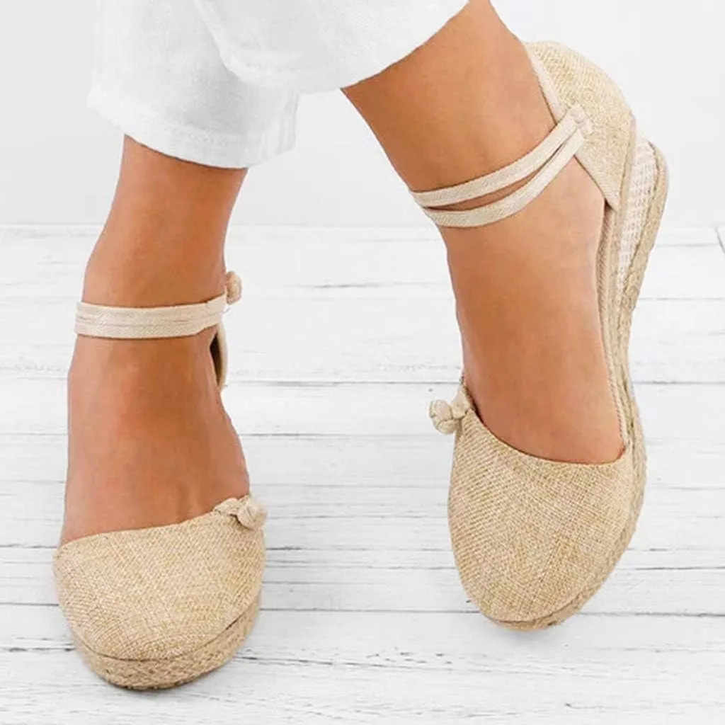 Platform Sandals Summer Low Wedges Womens Comfortable Open Toe Sandal Walking Sandals Women Comfort Arch Support