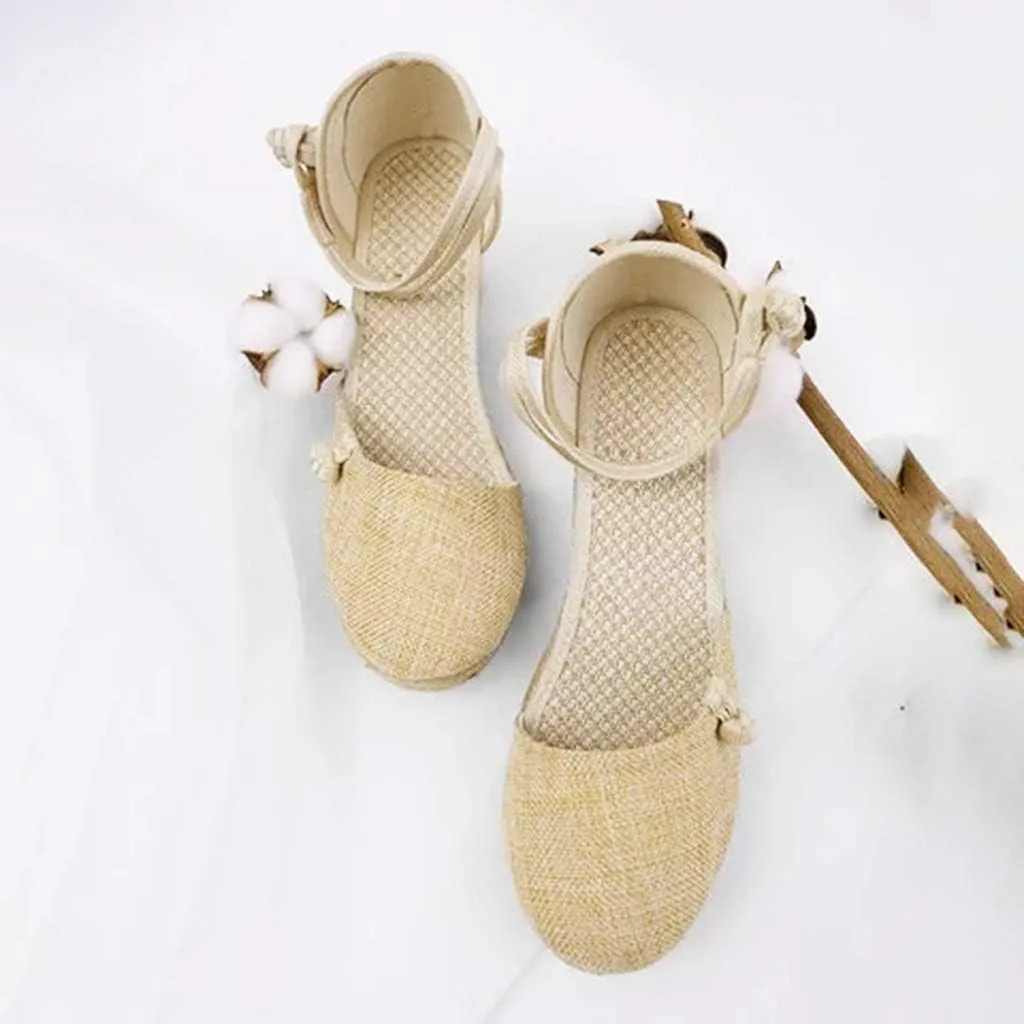 Platform Sandals Summer Low Wedges Womens Comfortable Open Toe Sandal Walking Sandals Women Comfort Arch Support