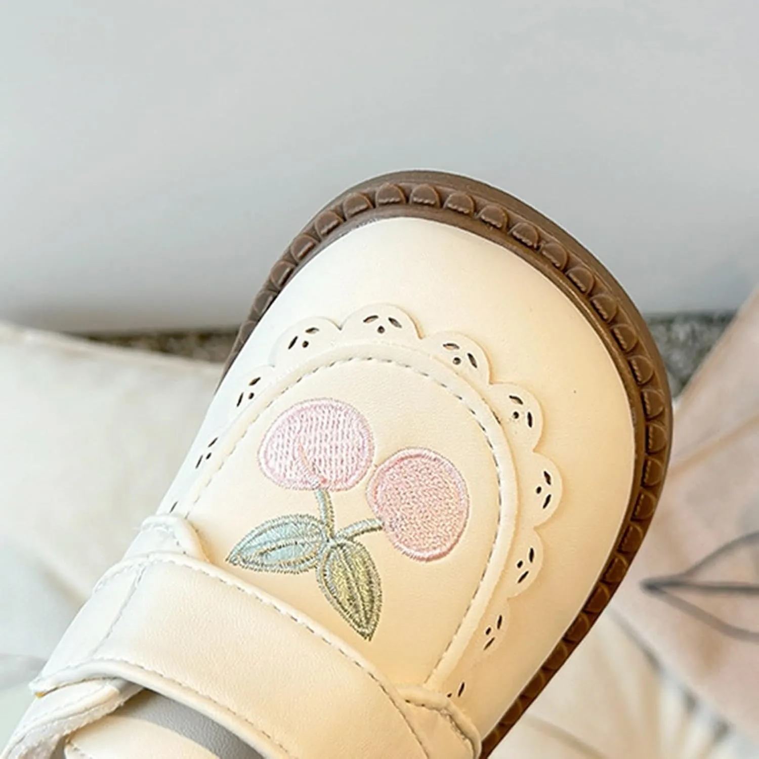 Plush Embroidery Mary Jane School Shoes for Girls Toddler Pary Wedding Dress Shoes Little Little Girls Riding Boots