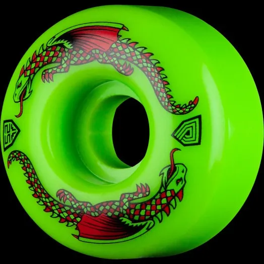 POWELL PERALTA - Dragon Formula Green (52/53/54mm) Skateboard Wheels