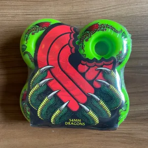 POWELL PERALTA - Dragon Formula Green (52/53/54mm) Skateboard Wheels