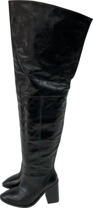 River Island Black Over The Knee Boots UK 3 EU 36 