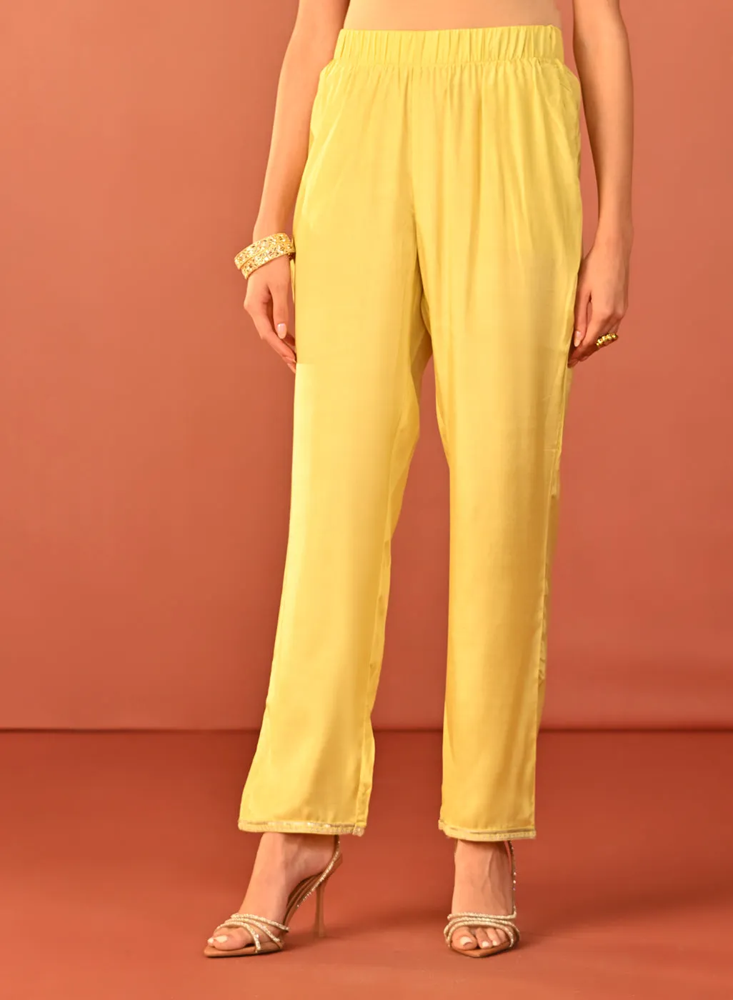 Sahira Lemon Embroidered Designer Kurta Set for Women
