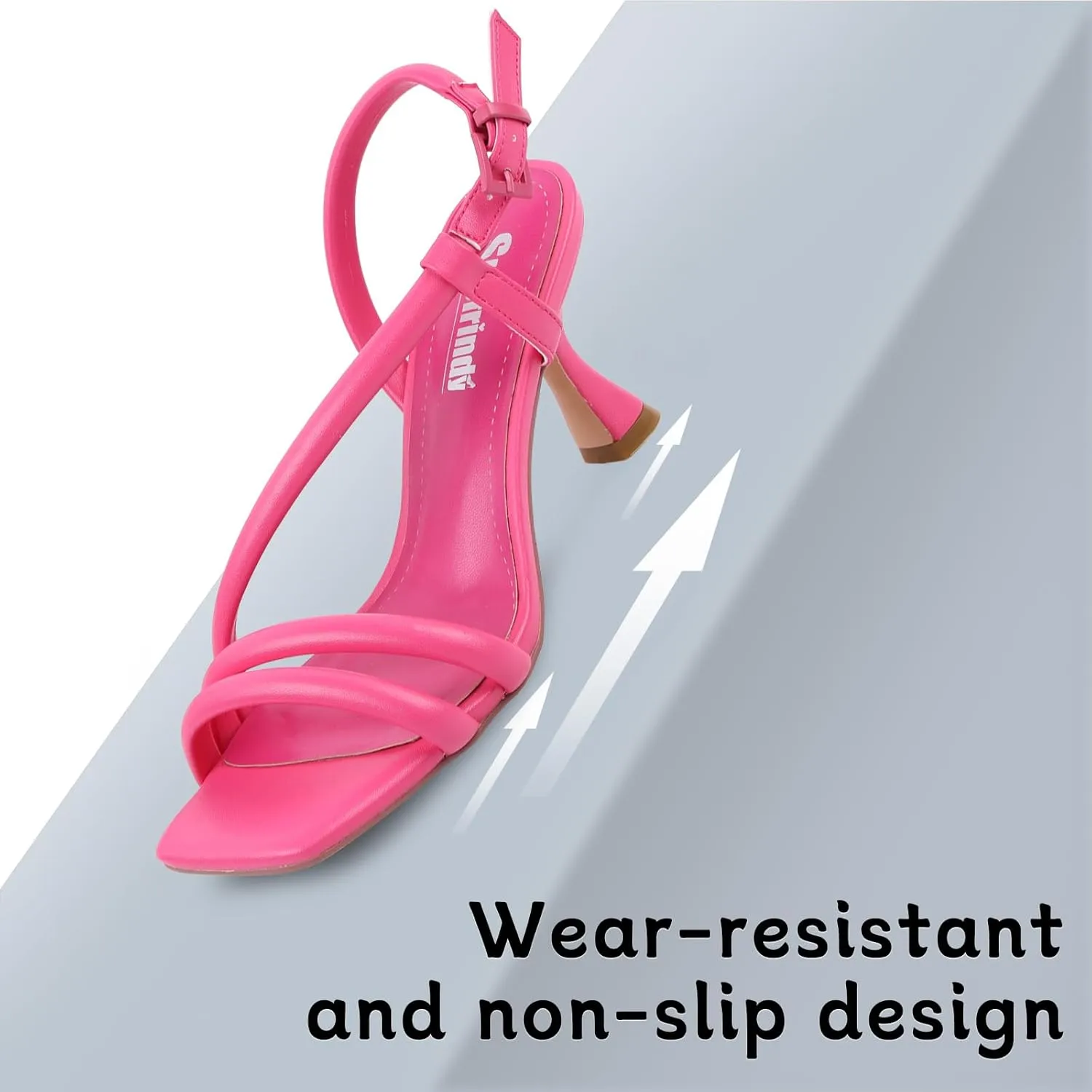 Strappy Heels for Women Chunky Heel Sexy Open Square Toe Heeled Sandals Comfortable Ankle Strap Summer Shoes for Woman Holiday Party Wedding Dress Pumps