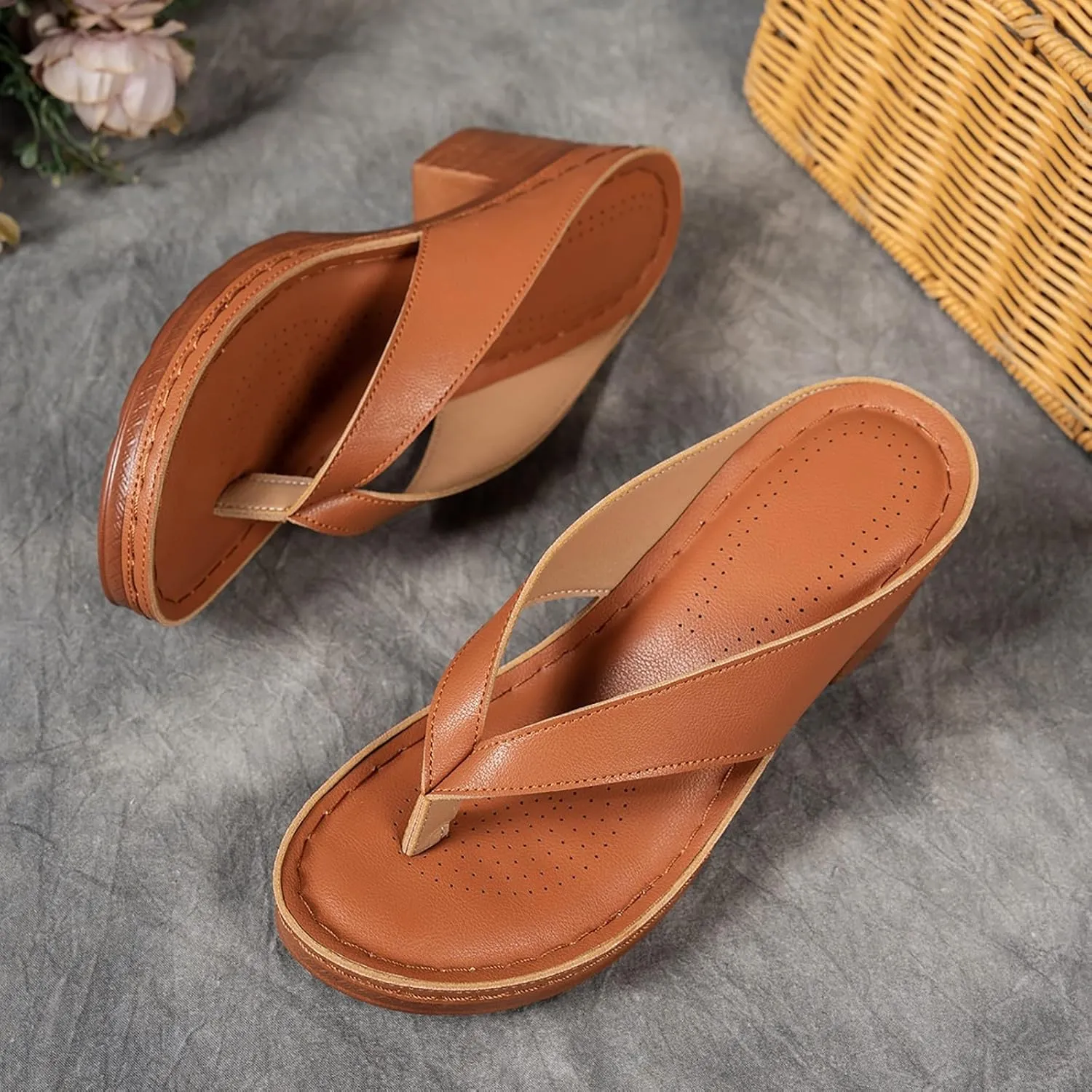 SuanlaTDS Women's Heeled Sandals 2025 Chunky Block Heel Flip Flops Dressy Comfortable Slip-on Slide Mules Open Toe Summer Outdoor Daily Wear Party Wedding Shoes Sexy High Heels Slides Sandal