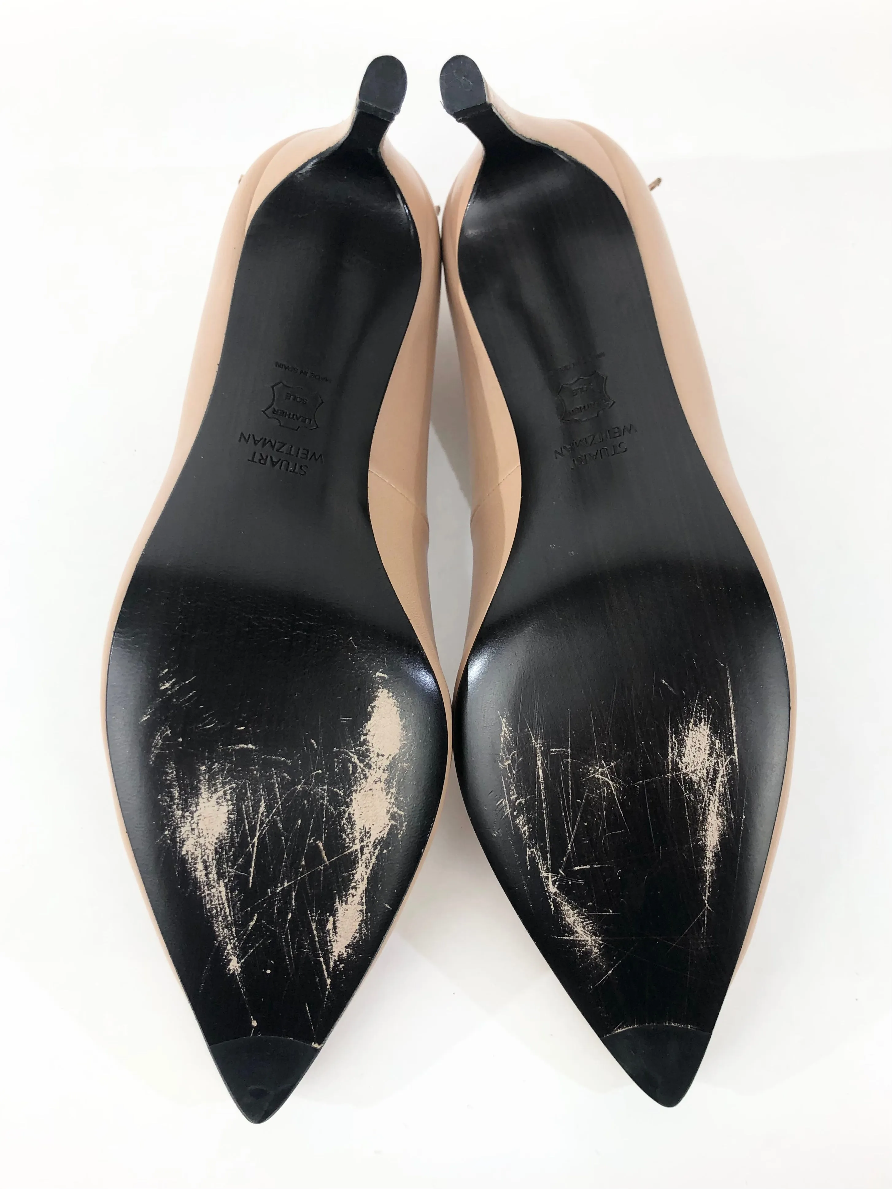Tan Achilles Tied Leather Pumps | Size US 7.5 - SP 7.5