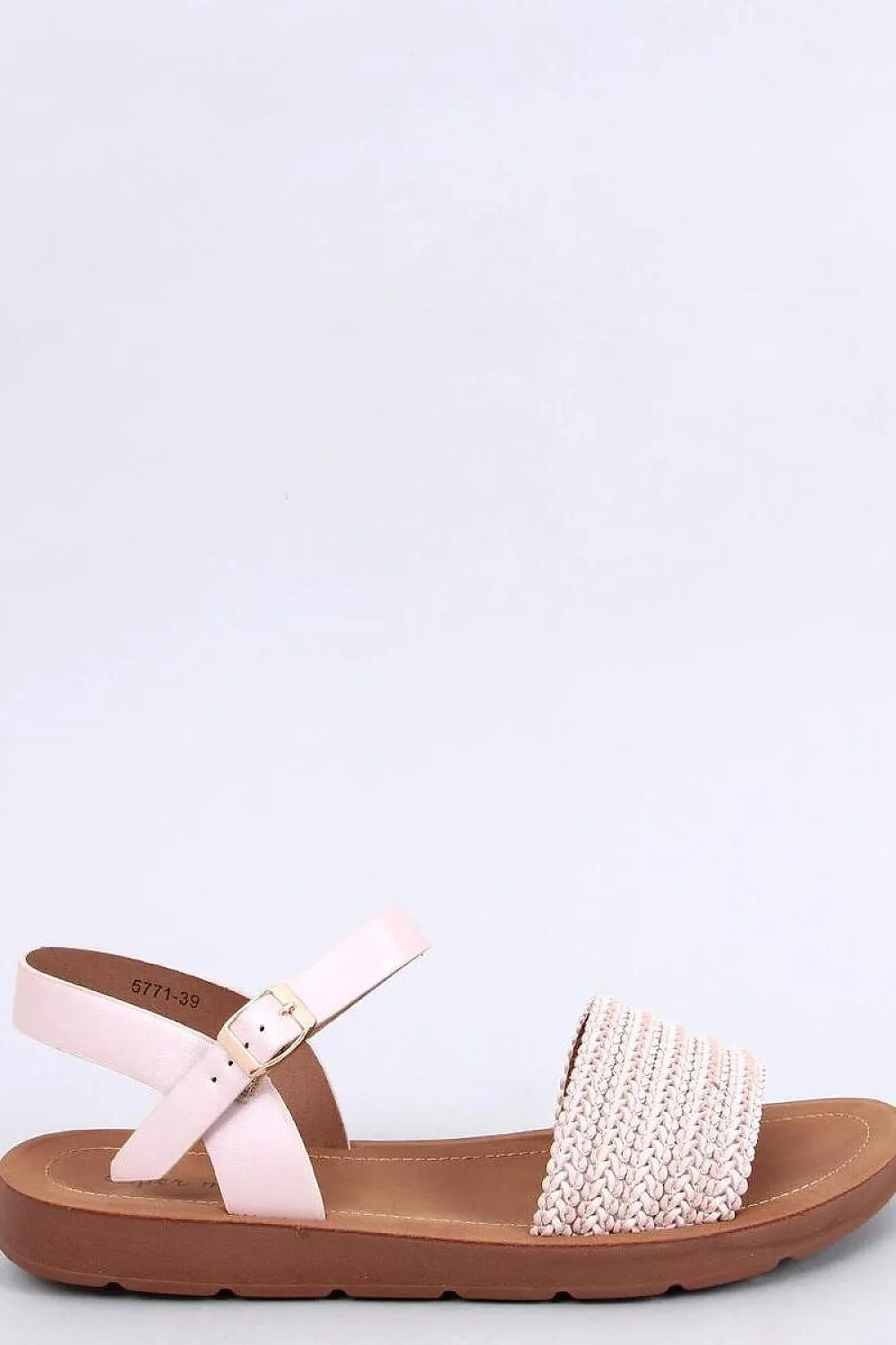 TEEK - Beige Woven Boho Sandals
