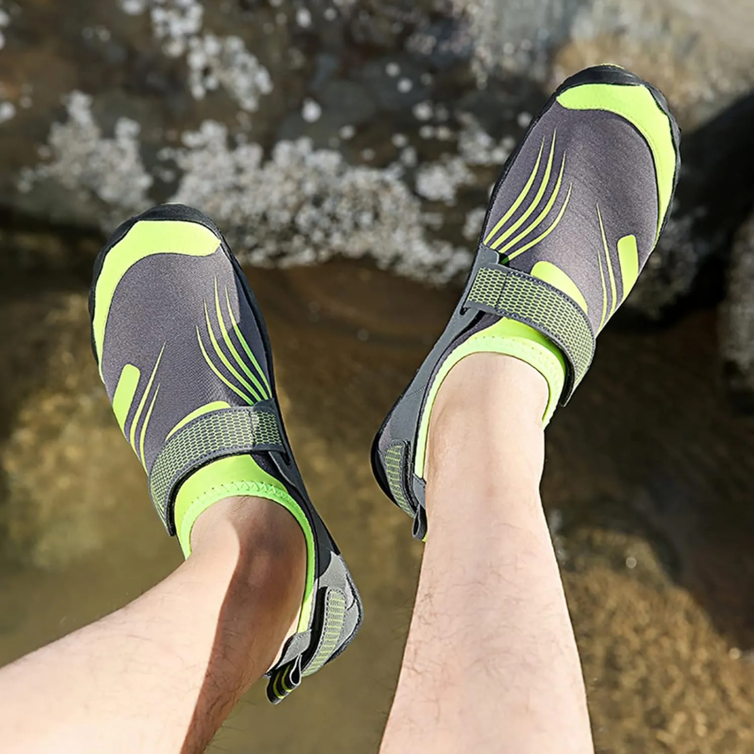 Water Shoes Men Wide Toe Box Quick Drying Slip On Barefoot for Pool Beach Surf Walk Water Yoga