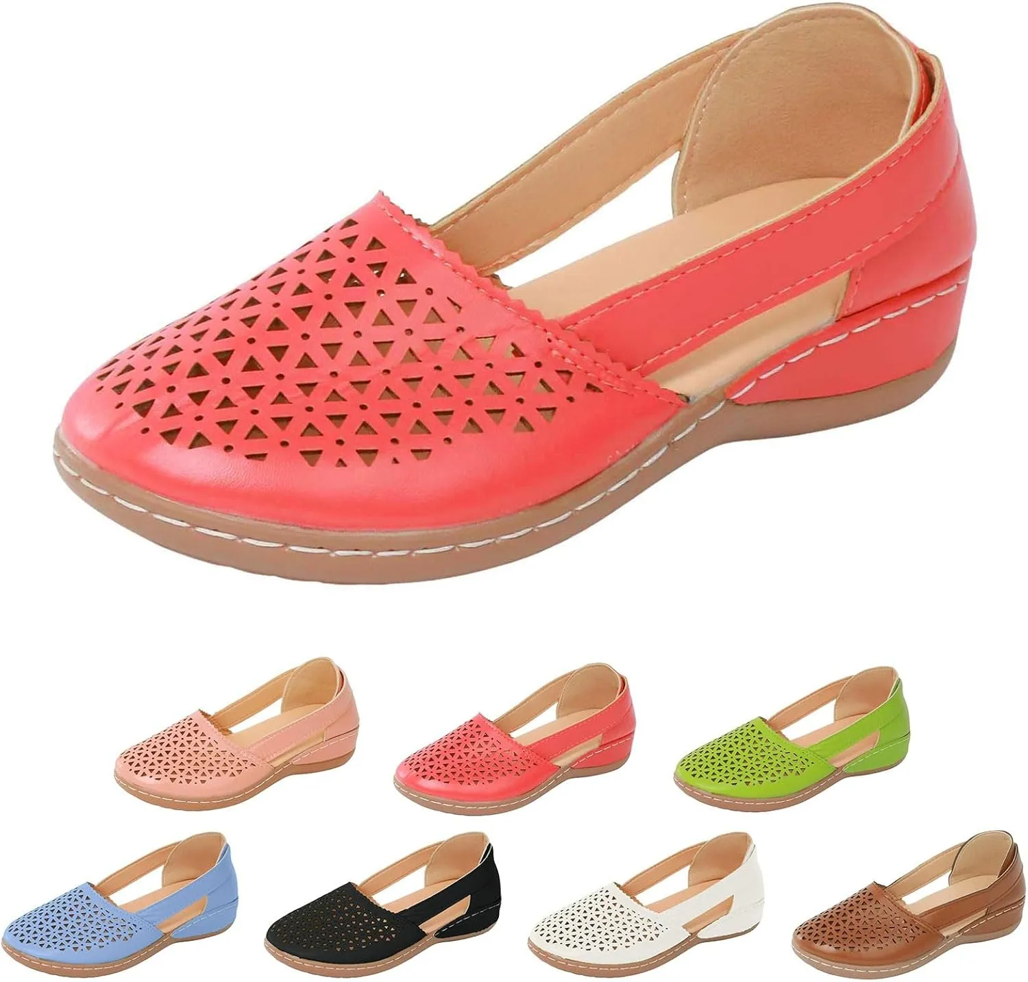 Women Shoes Fashionable And Comfortable Wedge Heeled Thick Soled Sandals Bare Boots Sandals Shoes Womens Flat 6