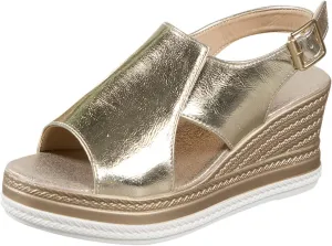 Womens Espadrille Wedge Sandals Open Toe Platform Fish Mouth Silver Ankle Strap Slingback Summer Dress Shoes Rhinestone Wide
