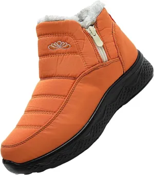 Womens Winter Snow Boots Women Ankle Booties Warm Fu Lined aterproof Insulated Slip On Outdoor Shoes